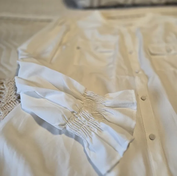 NY Collection White Blouse - Picture 2 of 5